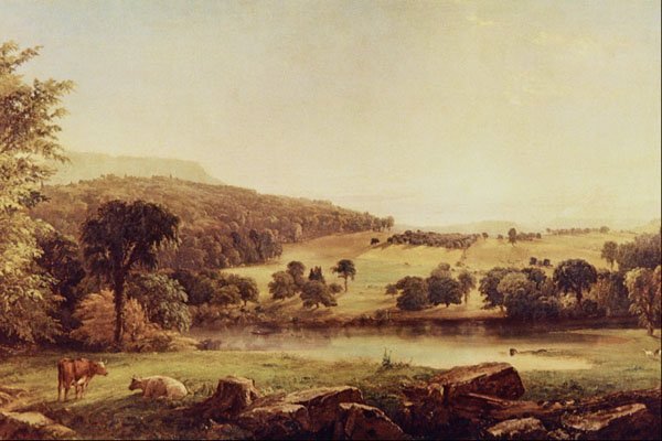 502047 Serenity , Jasper F. Cropsey A4 Photo Print