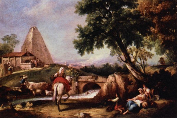 502050 Landscape , Francesco Zuccarelli A4 Photo Print