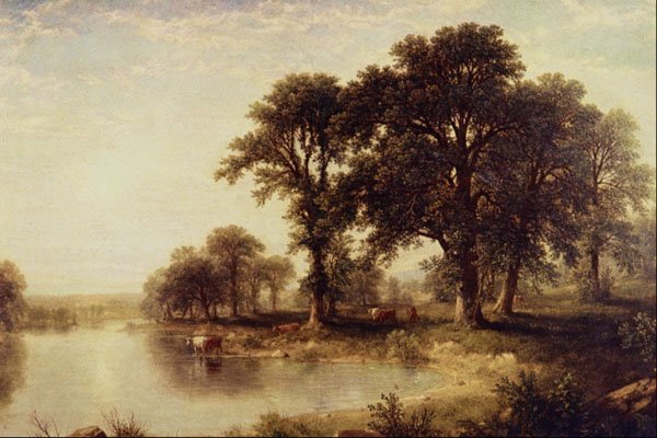 502053 Summer Afternoon , Asher Brown Durand A4 Photo Print