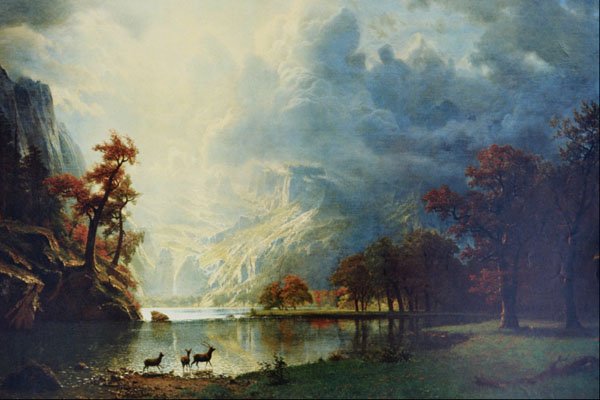 502054 Sierra Nevada Morning , Albert Bierstadt A4 Photo Print