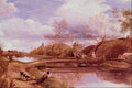 502056 The Canal At Newbury , John Linnell A4 Photo Print
