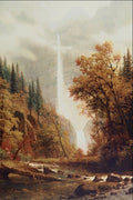 502075 Multnomah Falls , Albert Bierstadt A4 Photo Print