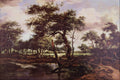 502092 A Pond In The Forest (1668), Meindert Hobbema A4 Photo Print