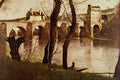 502099 Bridge Of Mantes , Jean Baptiste Camille Corot A4 Photo Print