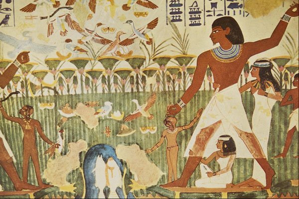 503027 Hunting Scene , Tomb Of Nakht, Egypt A4 Photo Print