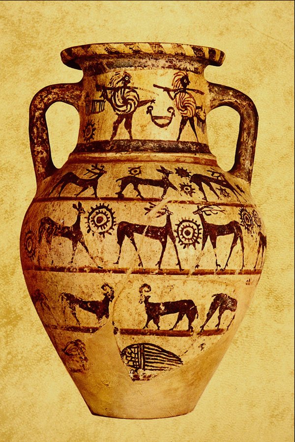 503051 Amphora With Black Figures , Etruscan, Rome A4 Photo Print