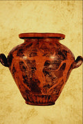 503052 Red figured Vase , Etruscan, Museo Di Villa Giulia, Rome A4 Photo Print