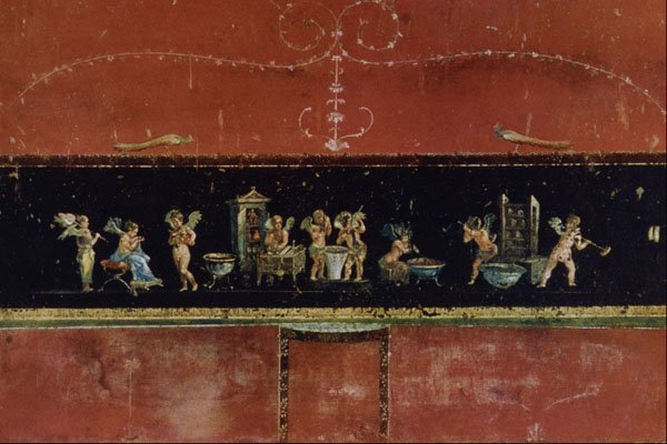 503057 Cupids As Parfumers , Pompei, Casa Del Vettii A4 Photo Print