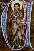 503090 The Initial V With Christ Blessing , Dictionary Of Salomon... A4 Photo Print