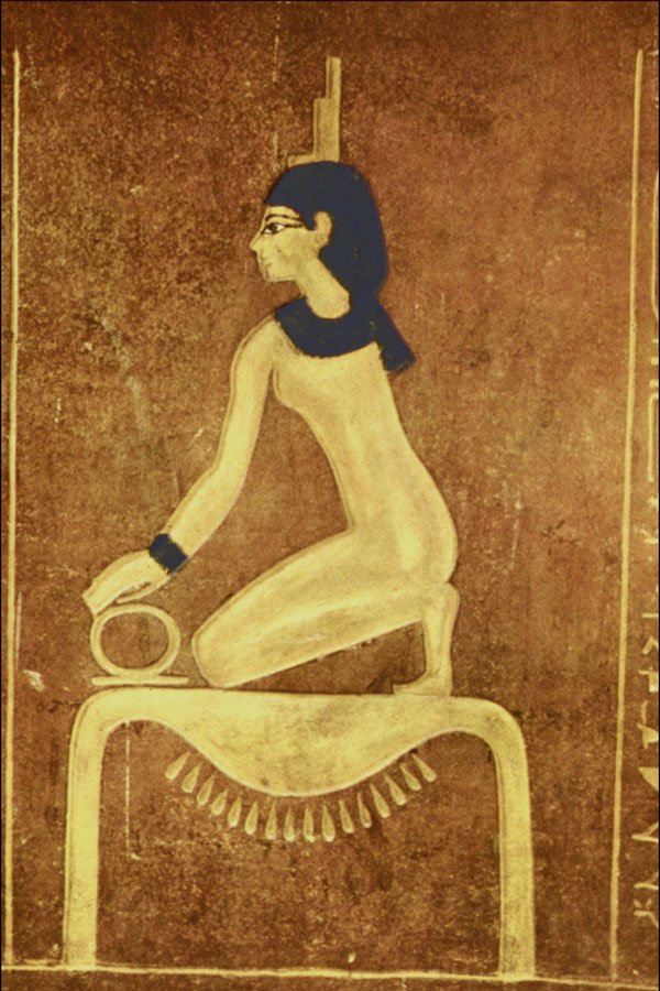 503098 Isis Kneeling , Tomb Of Amenophis II, Egypt A4 Photo Print
