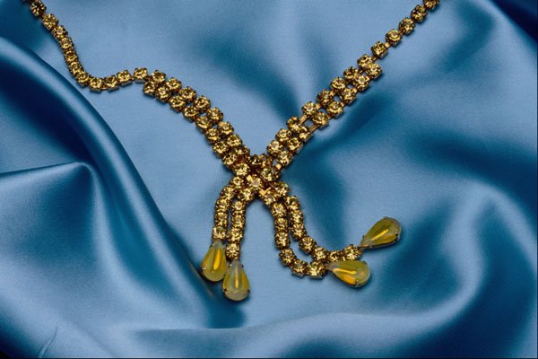 504022 Rhinestone Necklace A4 Photo Print