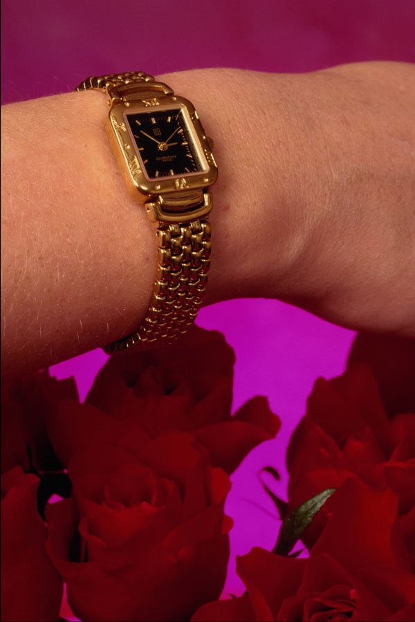 504035 Gold Watch A4 Photo Print