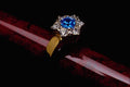 504040 Sapphire And Diamond Ring A4 Photo Print
