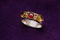 504048 Sterling, Garnet, 2 Citrines A4 Photo Print