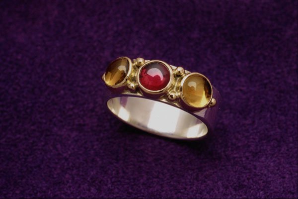 504048 Sterling, Garnet, 2 Citrines A4 Photo Print