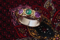 504049 Sterling Silver, Tourmaline, Amethyst A4 Photo Print