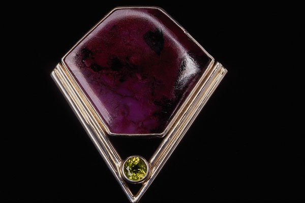 504057 Sujalite And Citrine Brooch A4 Photo Print