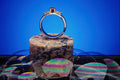 504058 Sterling Silver Ring With Garnet A4 Photo Print