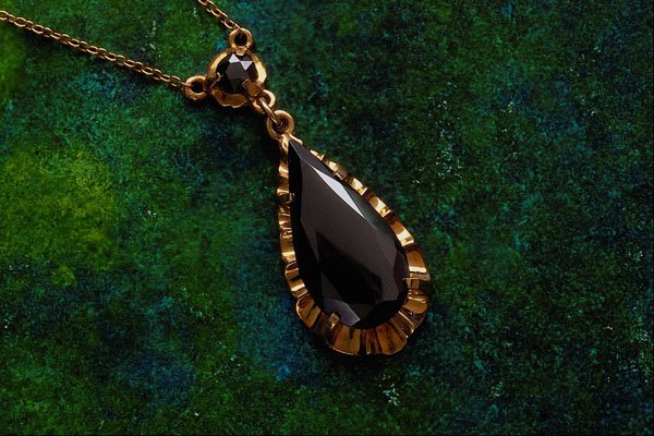 504059 Black Diamond On Gold A4 Photo Print