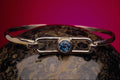 504062 Sterling Silver And Blue Topaz Bracelet A4 Photo Print