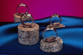 504071 Set Of Sterling Silver Rings A4 Photo Print