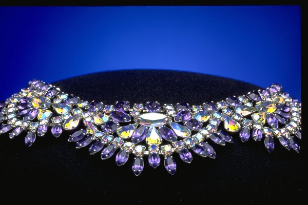 504076 Rhinestone Necklace A4 Photo Print