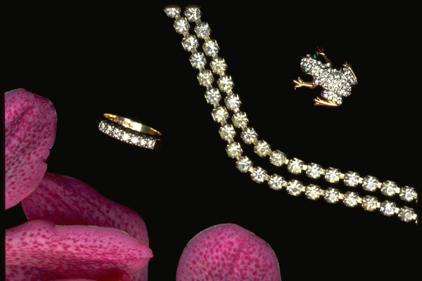 504077 Ring, Necklace And Pin A4 Photo Print