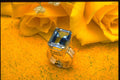 504084 14K Gold Ring With Blue Topaz A4 Photo Print