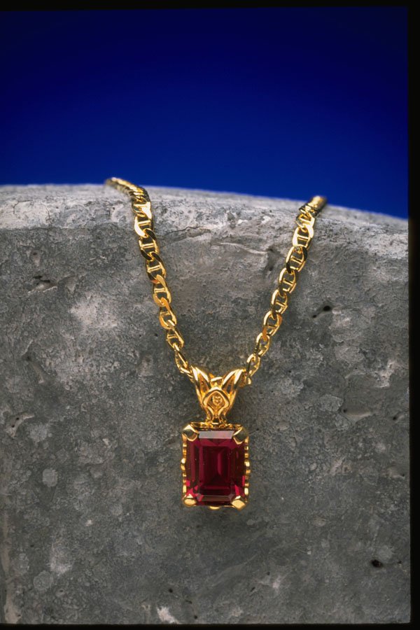 504089 Gold Pendant With Amethyst A4 Photo Print
