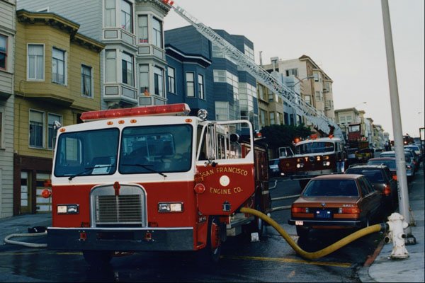 505011 Earthquake Rescue Scene, San Francisco, CA A4 Photo Print