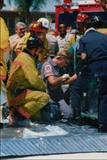 505012 IV Fluids Administered To Plane Crash Victim A4 Photo Print