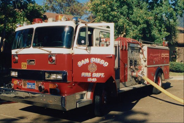 505021 Structure Protection Engine, With Large Diameter Hose Line A4 Photo Print