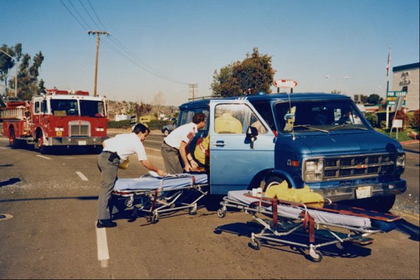 505022 Multiple injury Traffic Accident Involving Juveniles A4 Photo Print