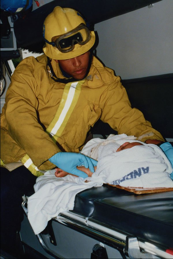505027 Infant Injured In Multiple injury Traffic Accident A4 Photo Print