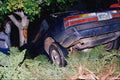 505028 Motorist Lost Control Of Vehicle, Ran Off Freeway A4 Photo Print