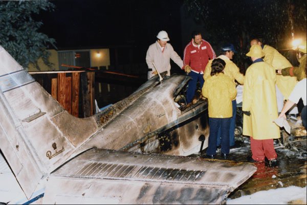 505053 Light Twin Engine Plane, Fatal Crash A4 Photo Print
