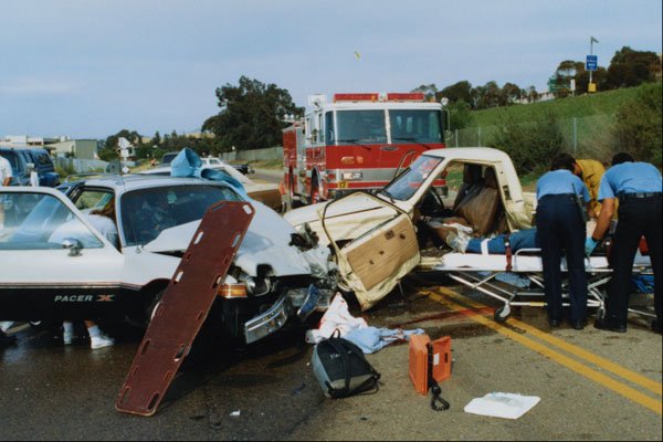 505063 High speed, Near Fatal, Multiple victim Traffic Accident A4 Photo Print