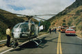 505065 Law Enforcement Helicopter At Site Of Cliff Rescue A4 Photo Print