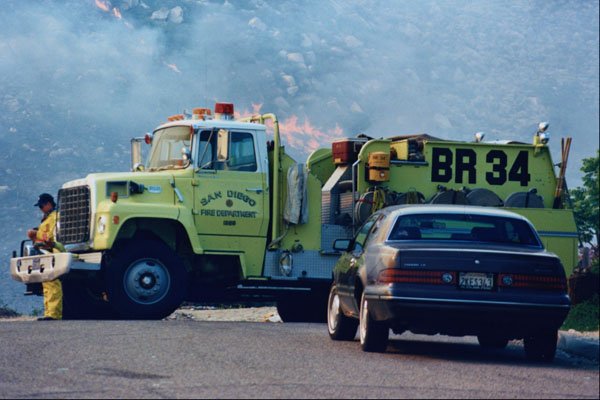 505069 Brush 34, On Mutual Air During Wildlands Fire A4 Photo Print
