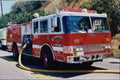 505071 Hose Lay At Canyon Fire Near Popular Resort Hotels A4 Photo Print