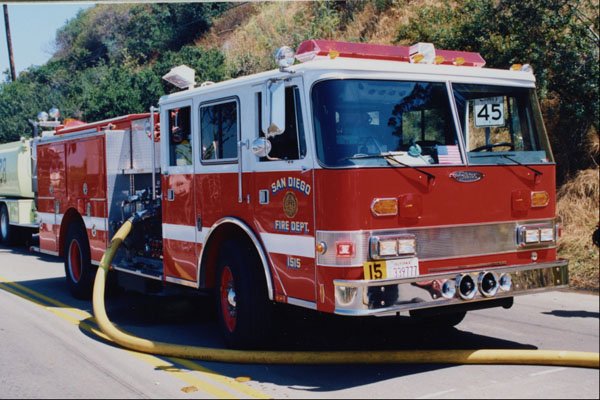 505071 Hose Lay At Canyon Fire Near Popular Resort Hotels A4 Photo Print