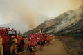 505082 Convict Volunteer Fire Fighters Headed Towards The Fire A4 Photo Print
