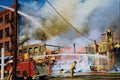 505086 Farmer's Market Near Total Destruction After Fire A4 Photo Print