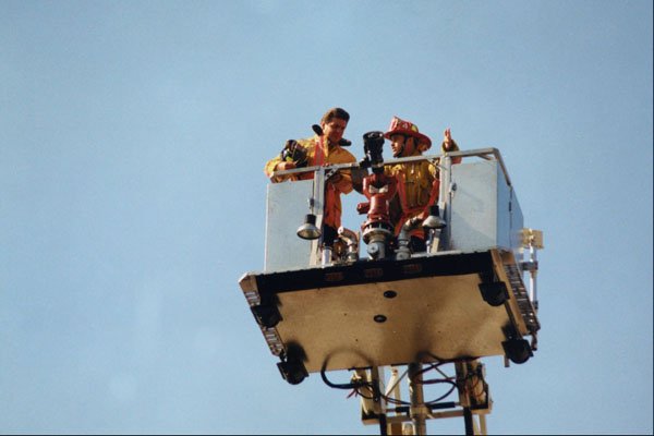505090 Truck Company Prepares To Start Master Stream Attack A4 Photo Print