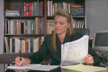 506006 Professional Woman Taking Notes At A Desk A4 Photo Print