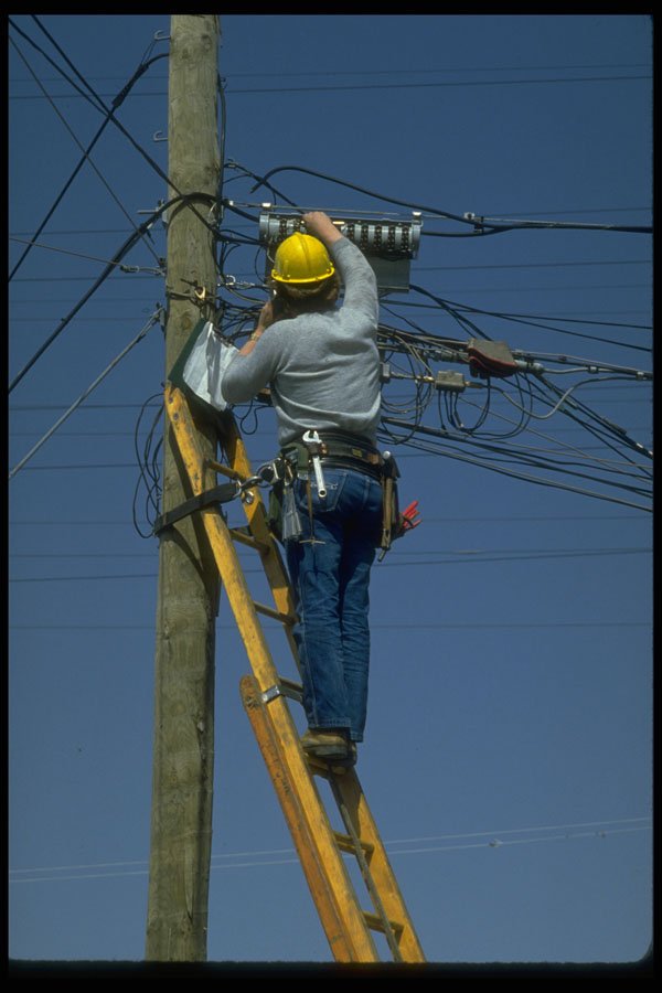 506014 ''Ma Bell'' Maintaining The Network A4 Photo Print