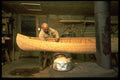 506019 Wilfred Hewey Building His Canoes, Nova Scotia A4 Photo Print