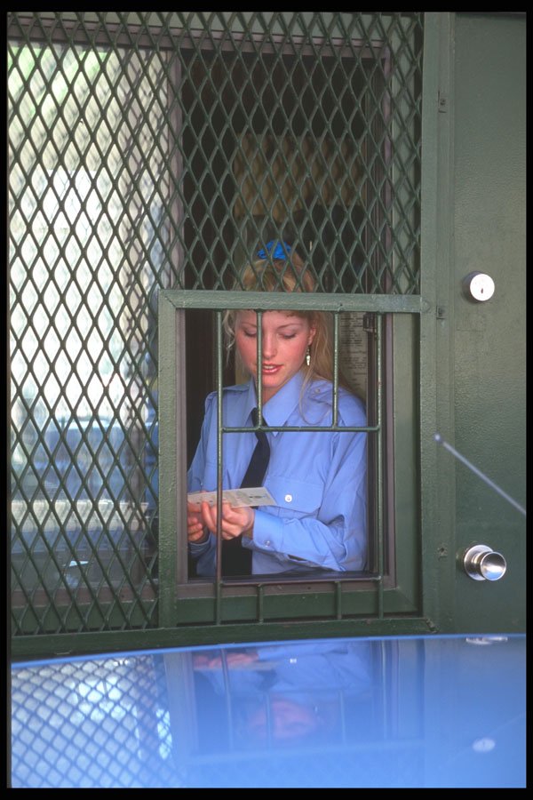 506025 Parking Attendant A4 Photo Print