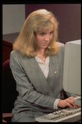 506034 Businesswoman At Computer A4 Photo Print