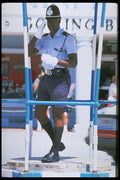 506043 Traffic Officer Provides Greetings, Hamilton, Bermuda A4 Photo Print